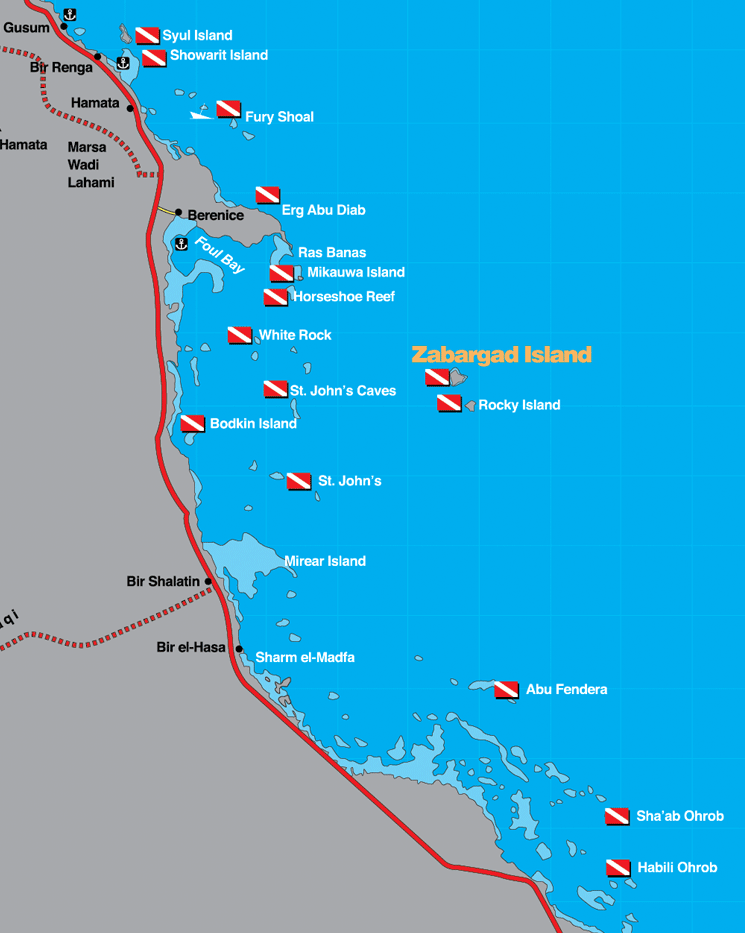 Red sea dive maps